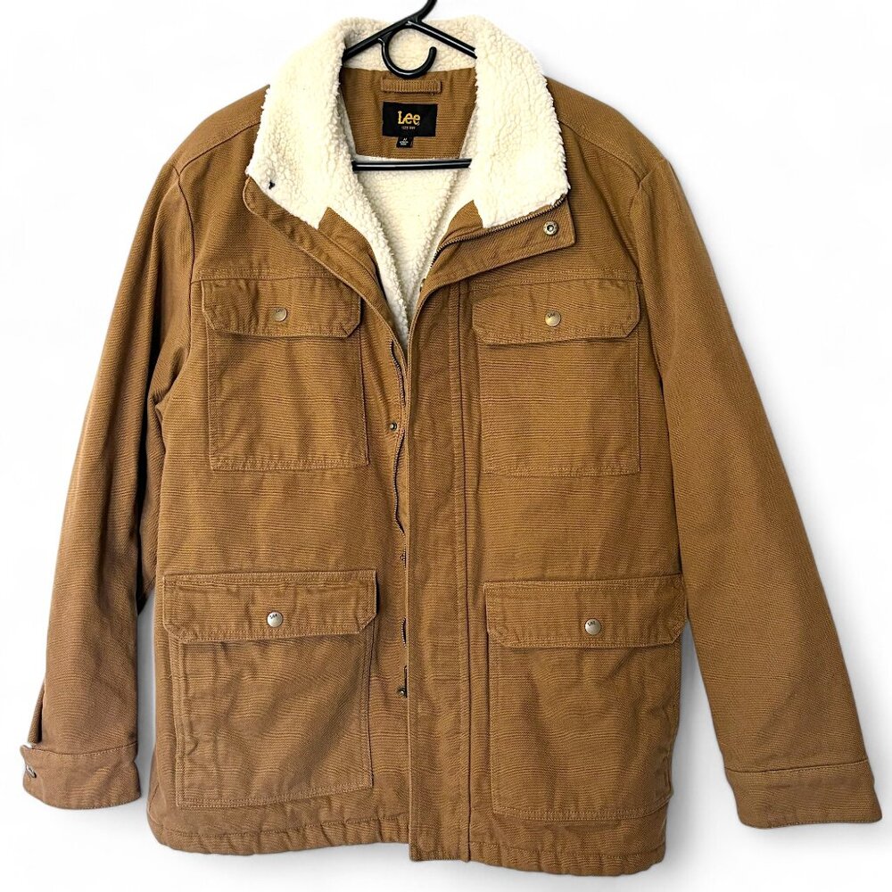 NWOT! Men’s Lee Tan Sherpa Trucker Utility Jacket